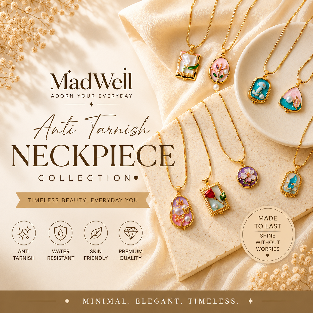 Anti Tarnish Neckpieces