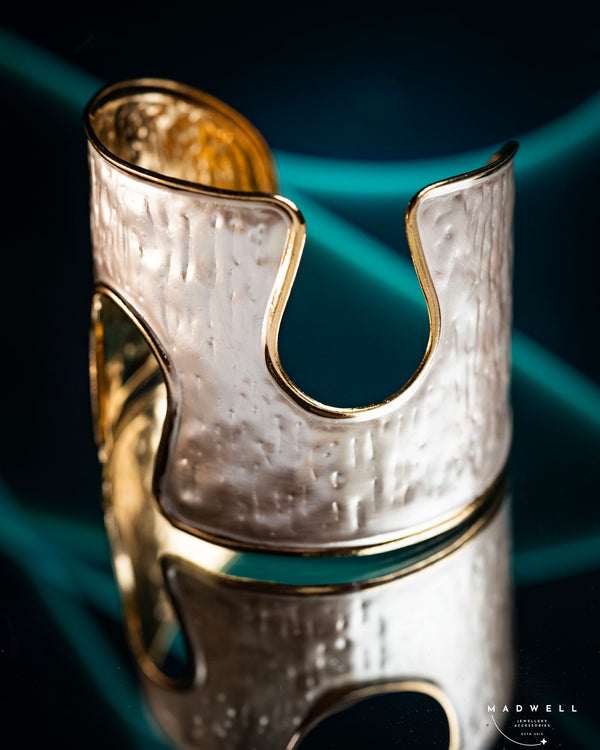 Pearl Aura Statement Cuff Bracelet