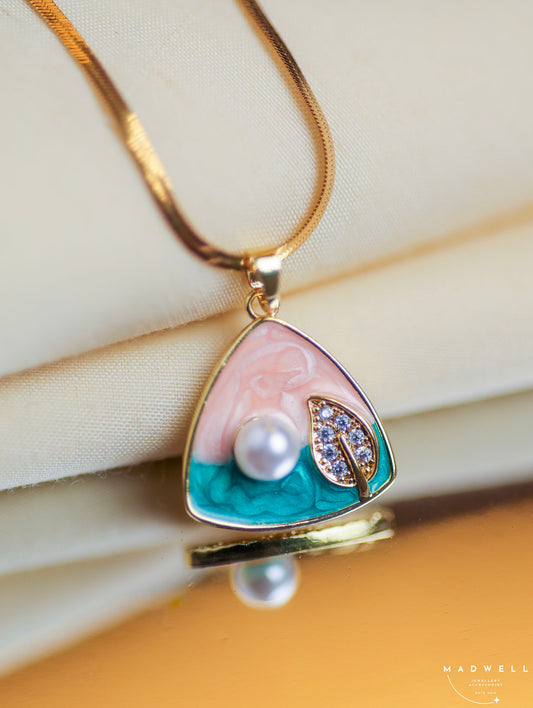 3.Blush Tide Pearl Anti-Tarnish Necklace