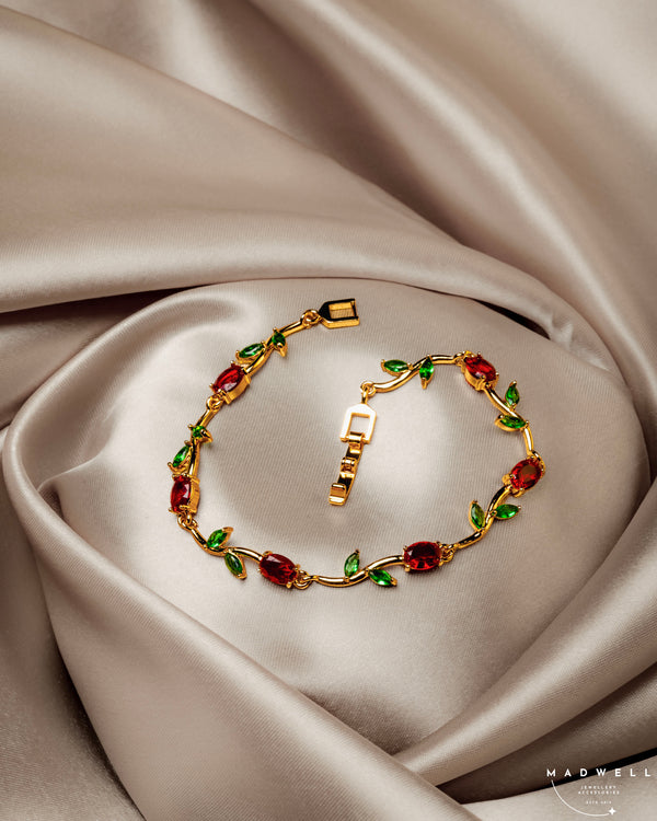 Green Leaf RUBY Bracelet
