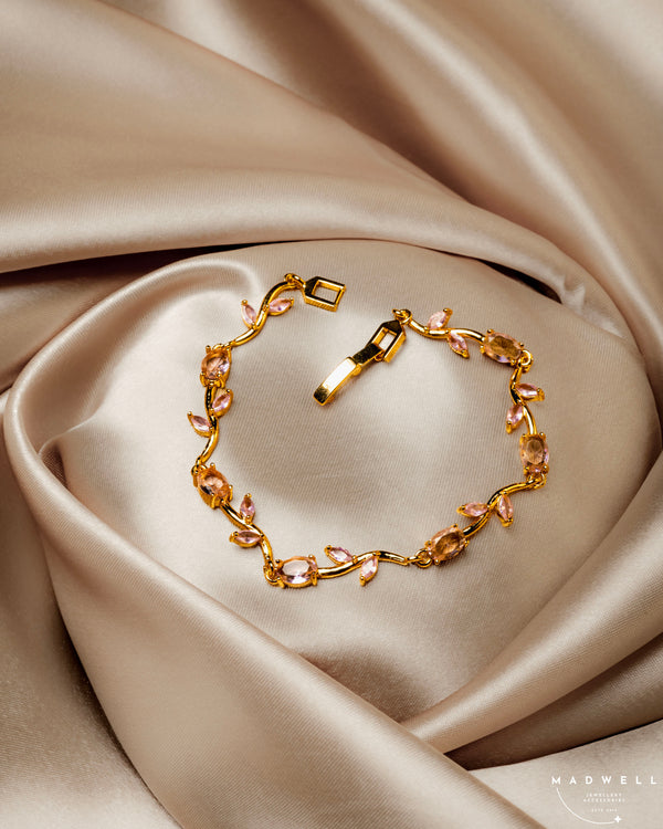 Blush Pink Vine Bracelet
