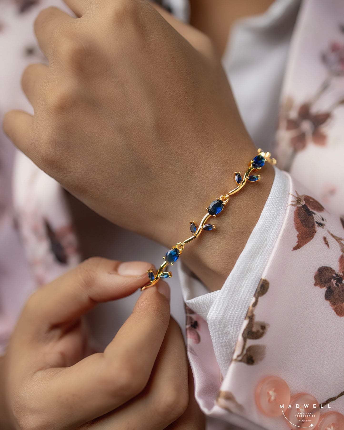 Sapphire Vine Bracelet